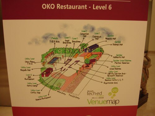 Map of TechEd India 2010 Event